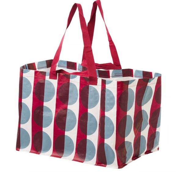 IKEA Handbags - Brand New IKEA GÖRSNYGG Carrier bag, Large, red blue/patterned